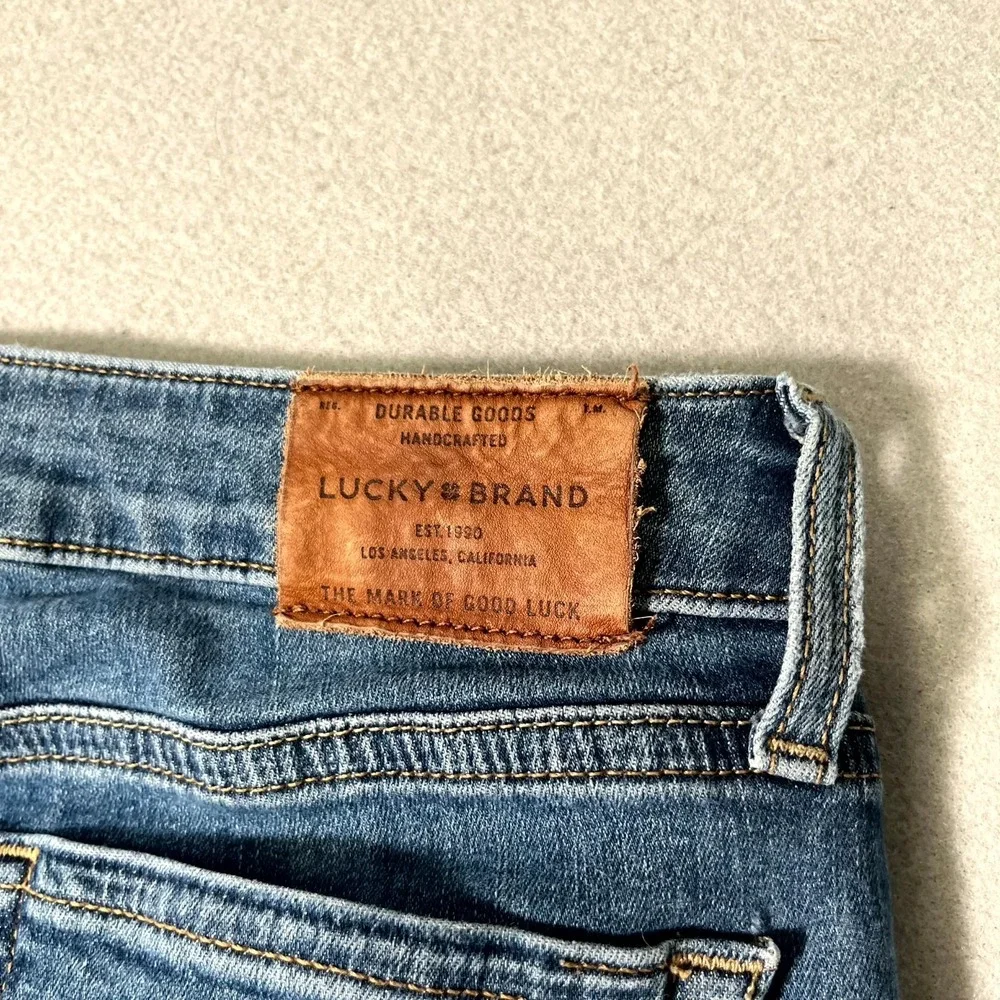 Lucky Brand Jeans Women 8/29 Blue Denim Cotton Stretch Medium‎ Wash Super Skinny